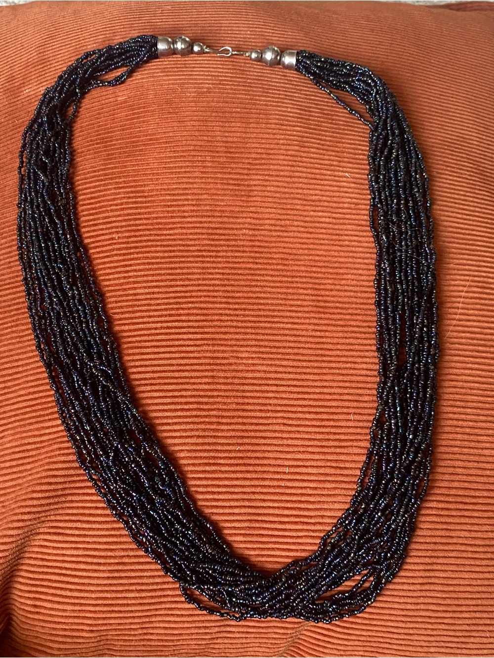 Vintage Layered Beaded Statement Necklace